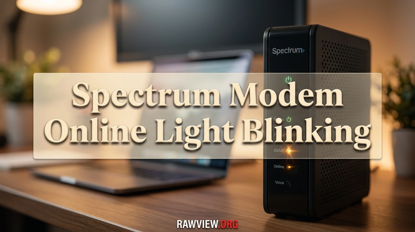 Spectrum Modem Online Light Blinking