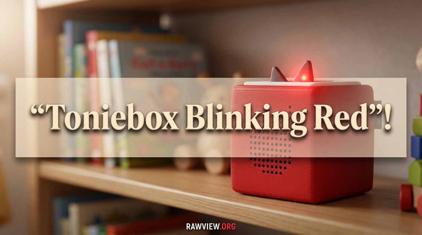 Toniebox Blinking Red