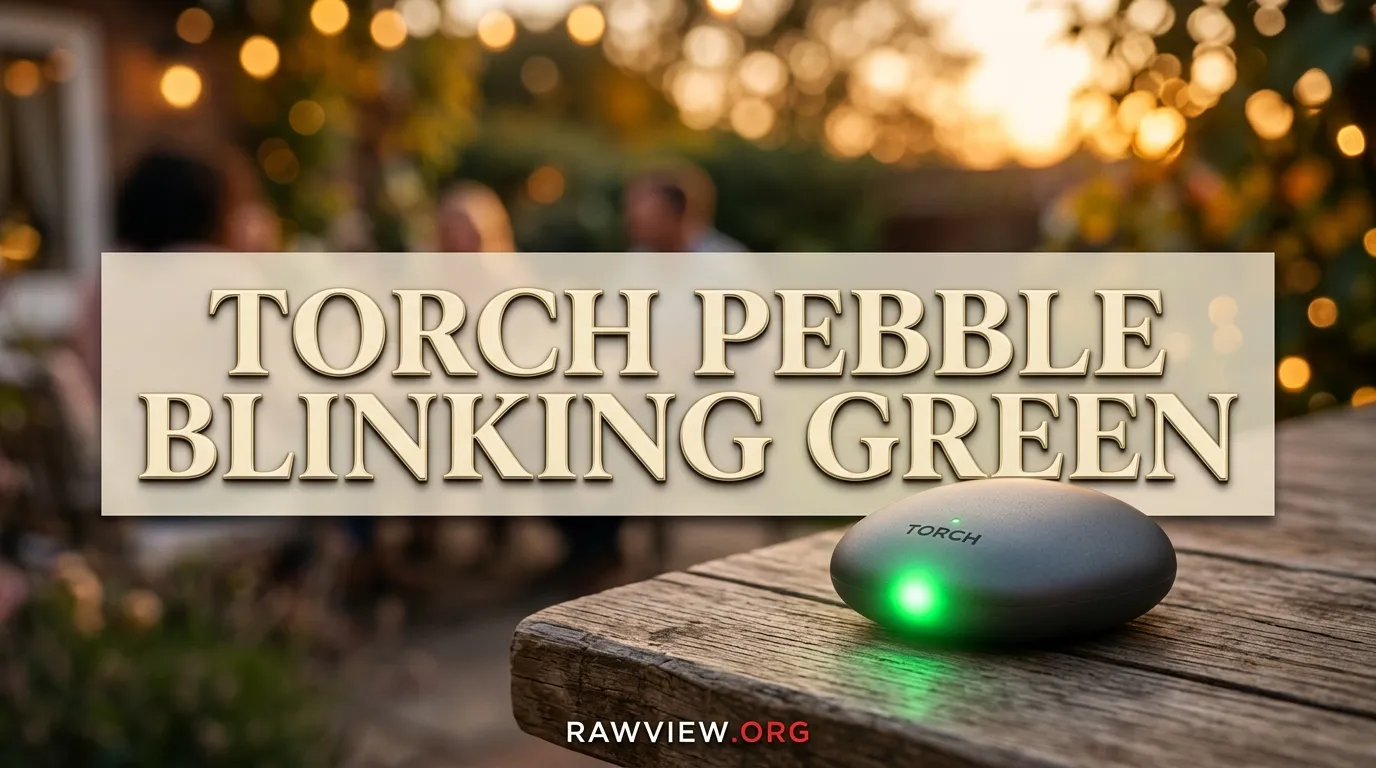 Torch Pebble Blinking Green