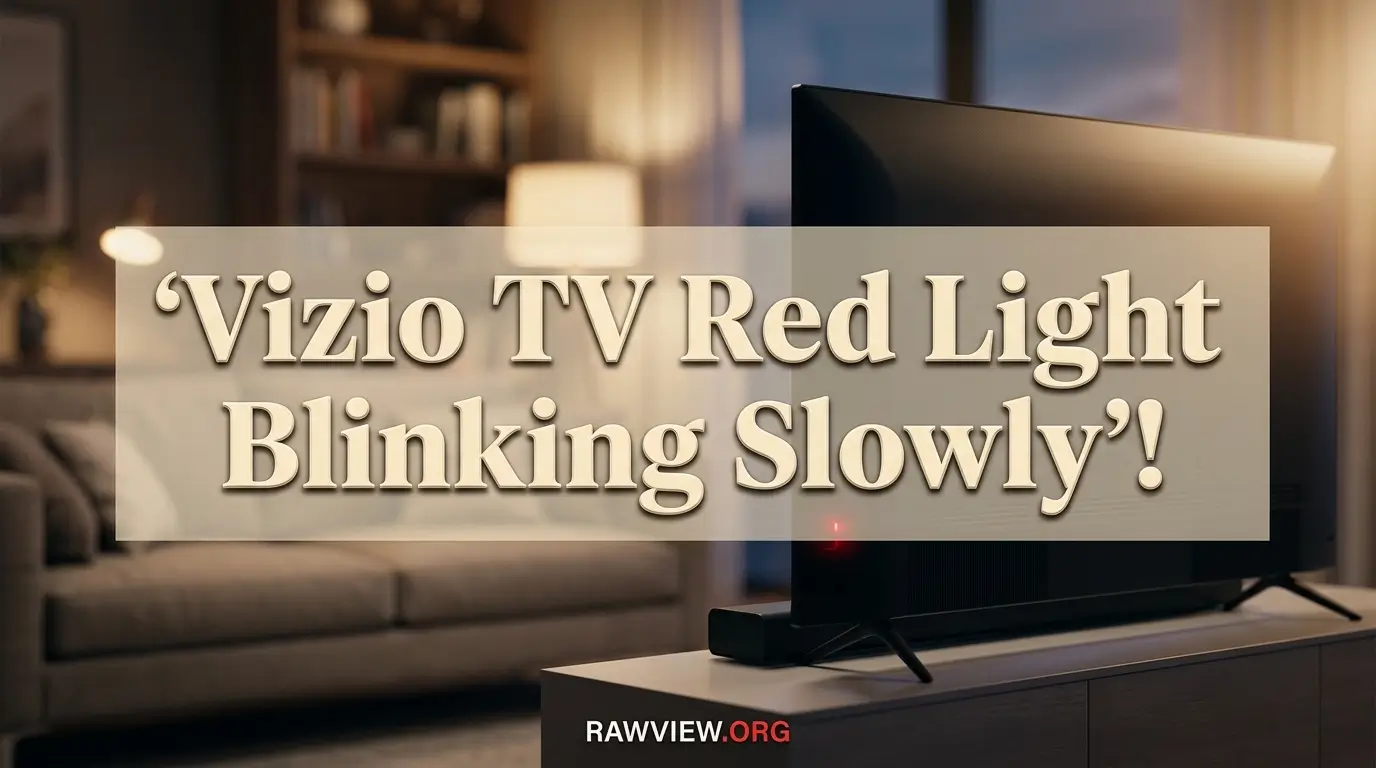 Vizio TV Red Light Blinking Slowly