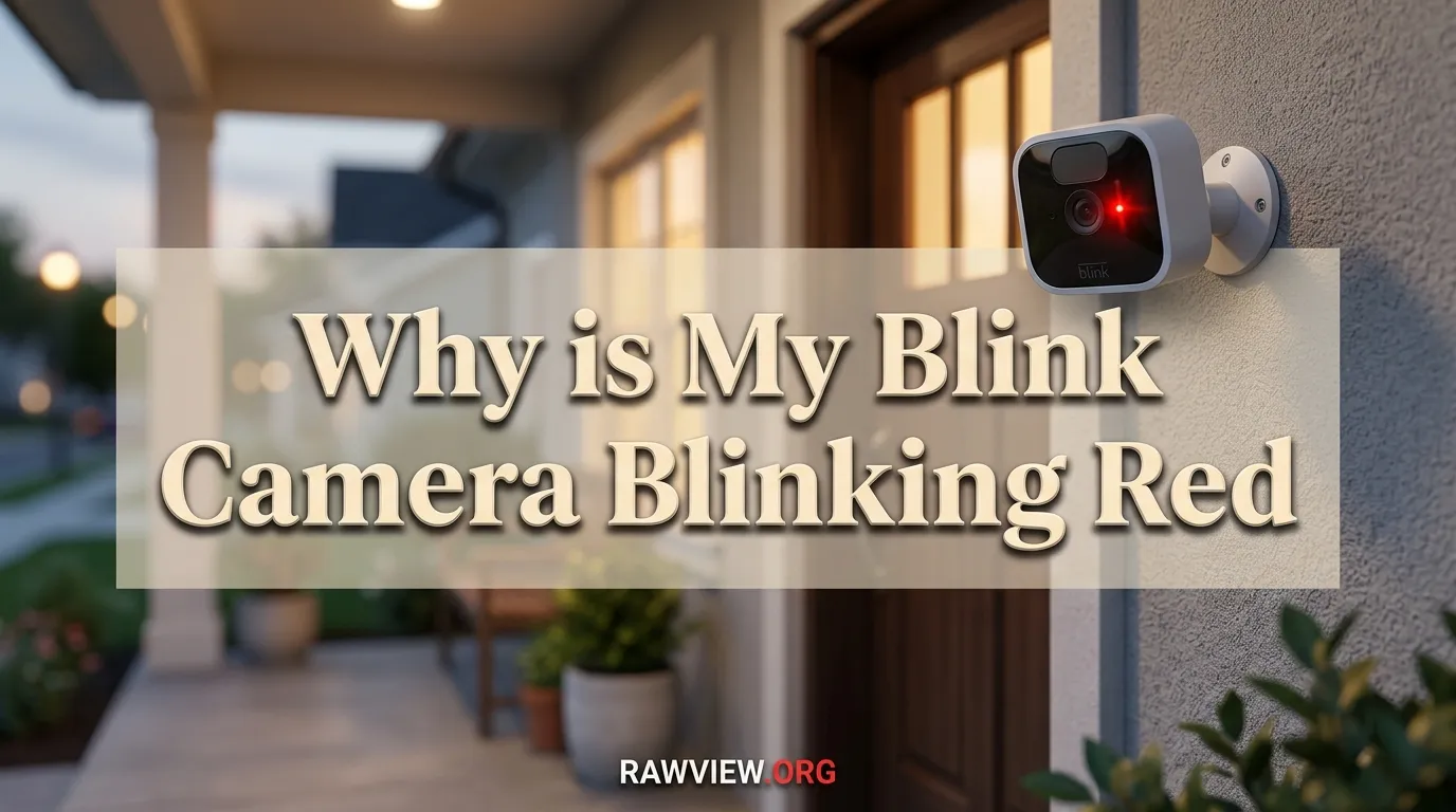 Why is My Blink Camera Blinking Red