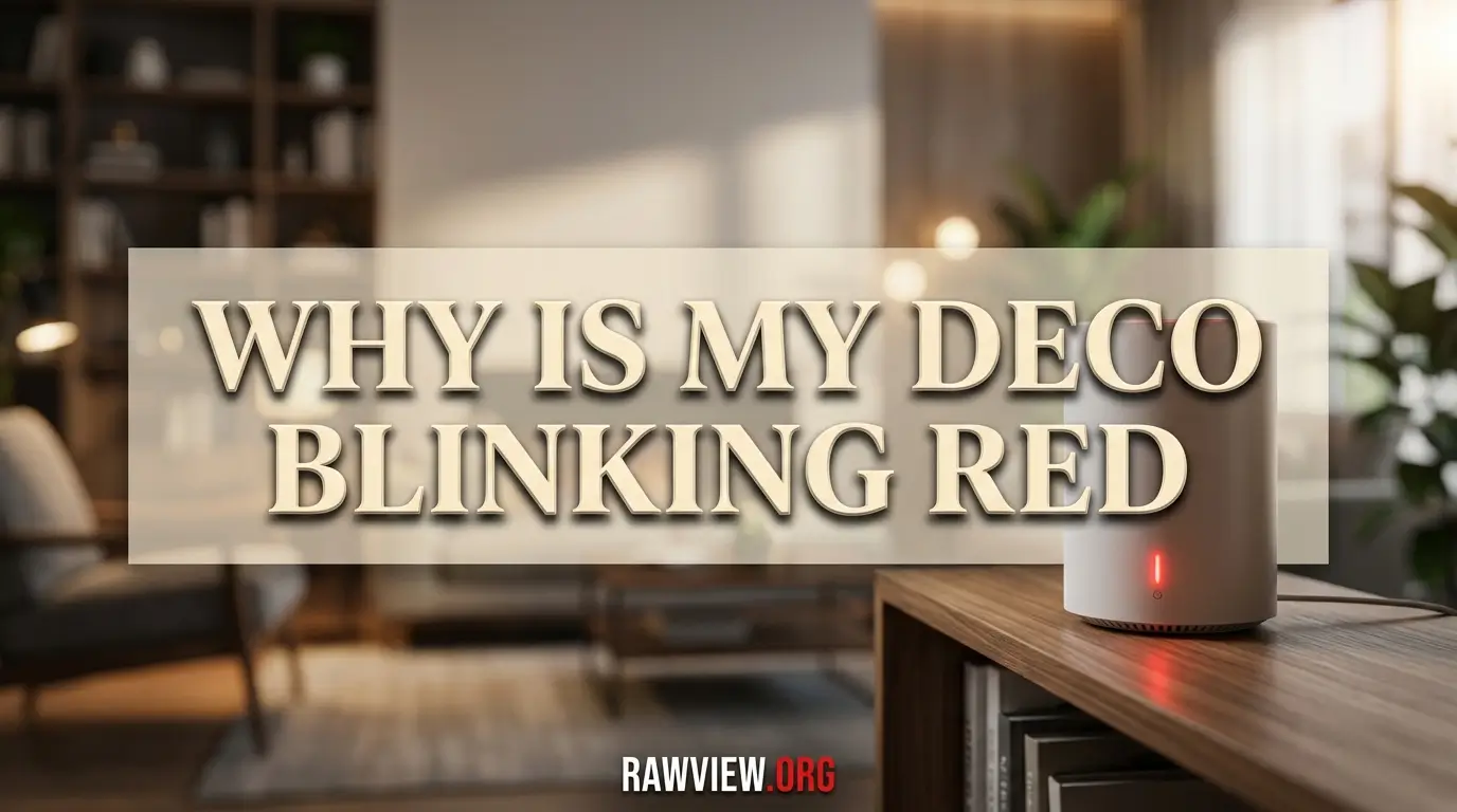 Why is My Deco Blinking Red