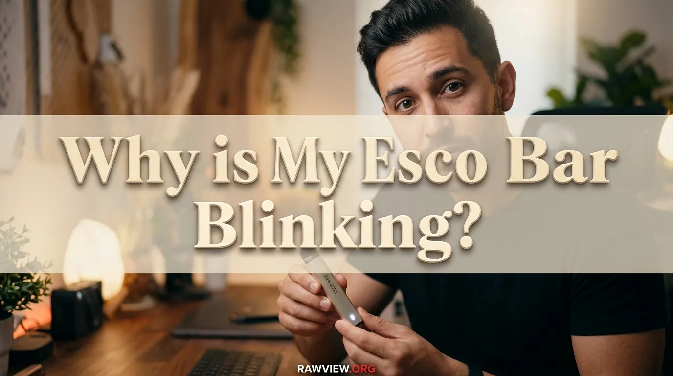 Why is My Esco Bar Blinking