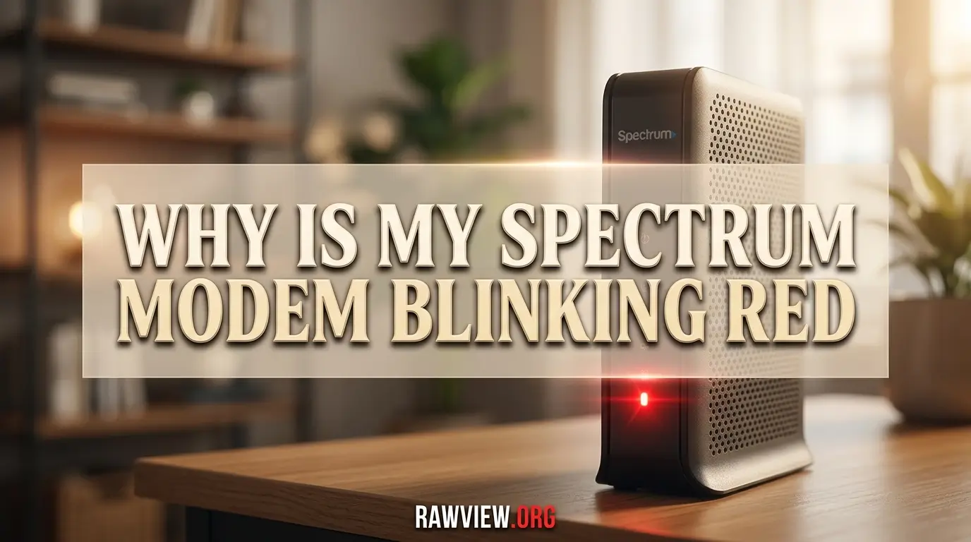 Why is My Spectrum Modem Blinking Red