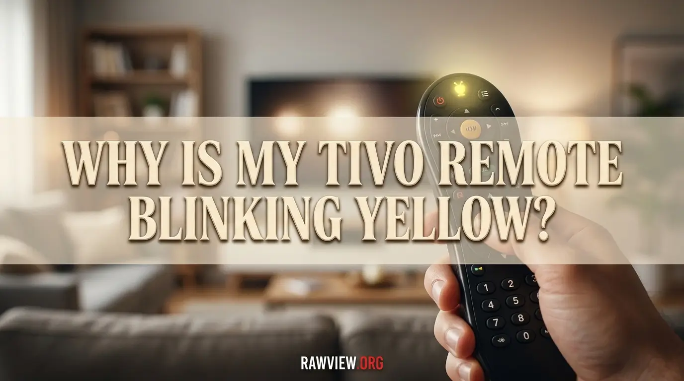 Why is My Tivo Remote Blinking Yellow