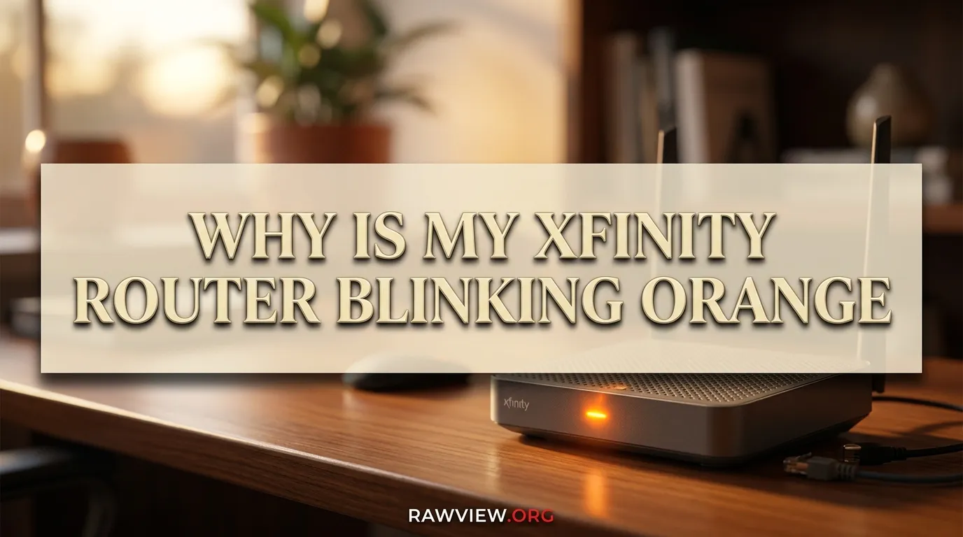 Why is My Xfinity Router Blinking Orange