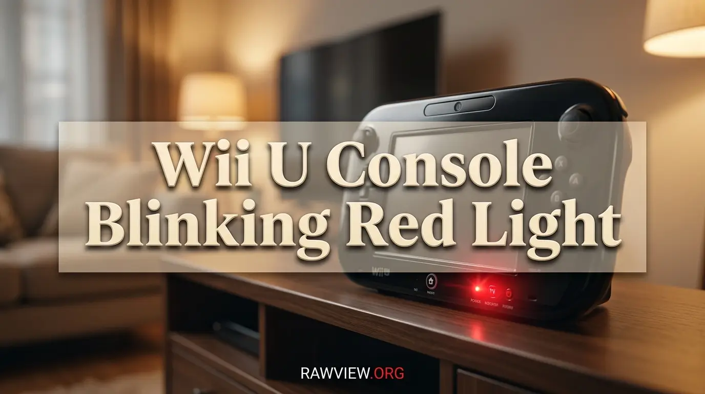 Wii U Console Blinking Red Light