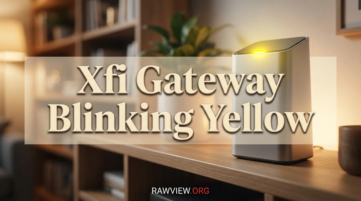Xfi Gateway Blinking Yellow