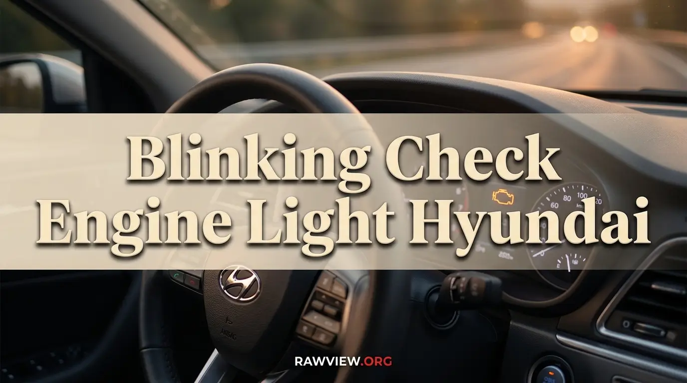 Blinking Check Engine Light Hyundai