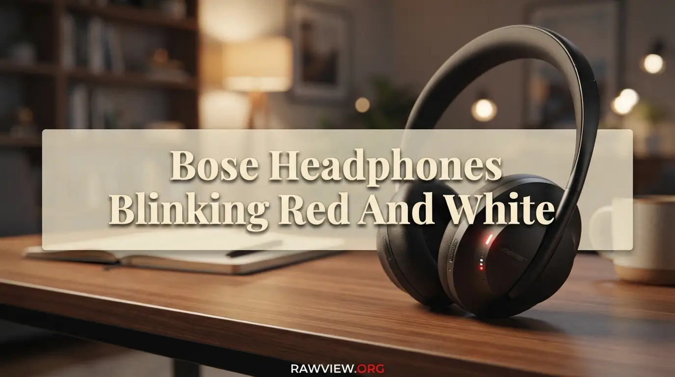 Bose Headphones Blinking Red And White