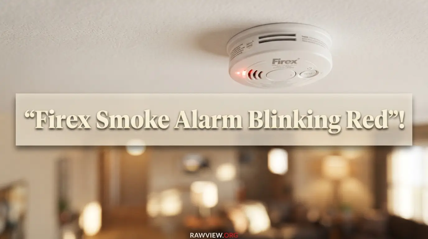 Firex Smoke Alarm Blinking Red