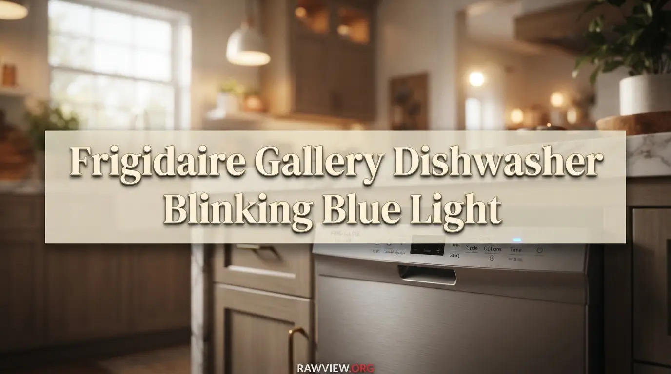 Frigidaire Gallery Dishwasher Blinking Blue Light