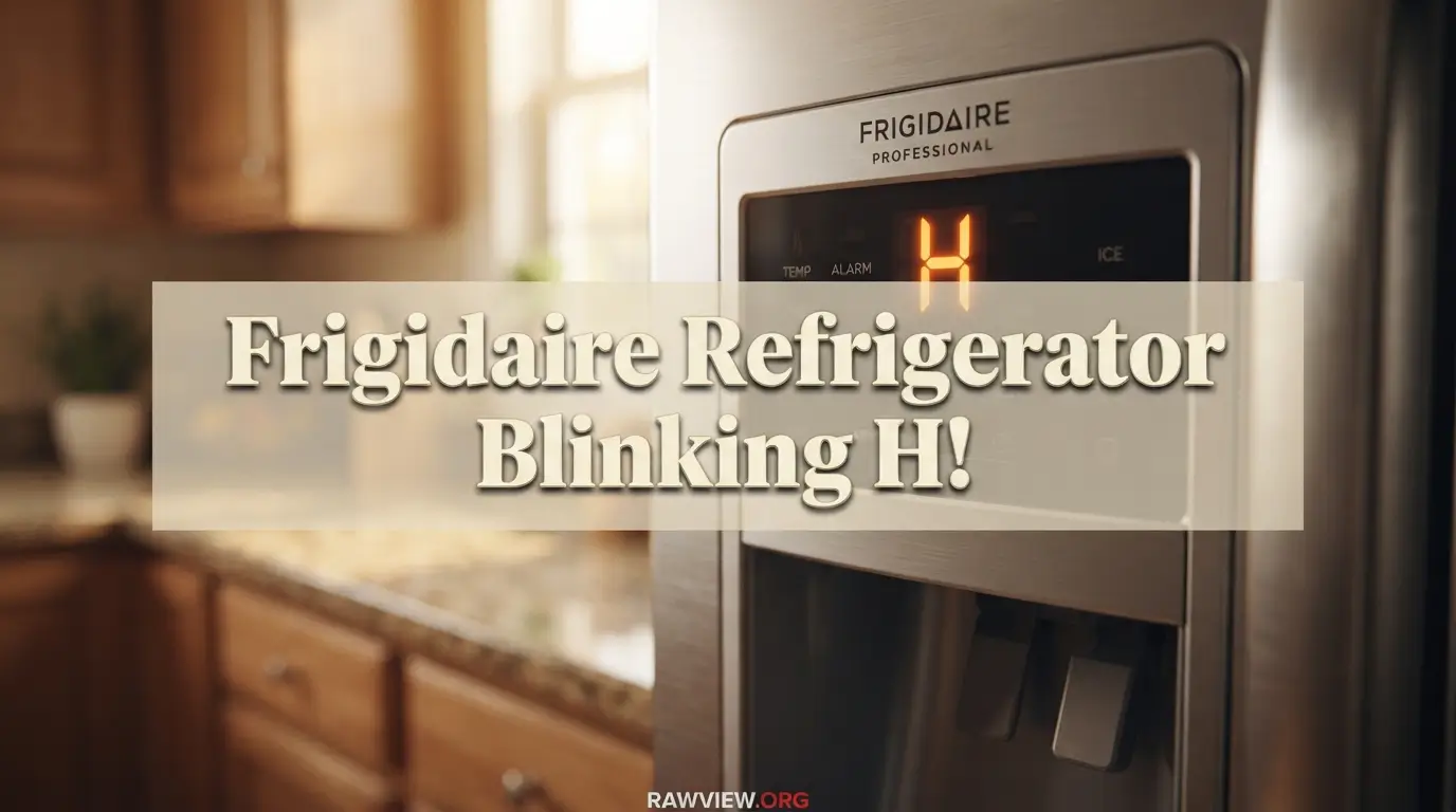 Frigidaire Refrigerator Blinking H