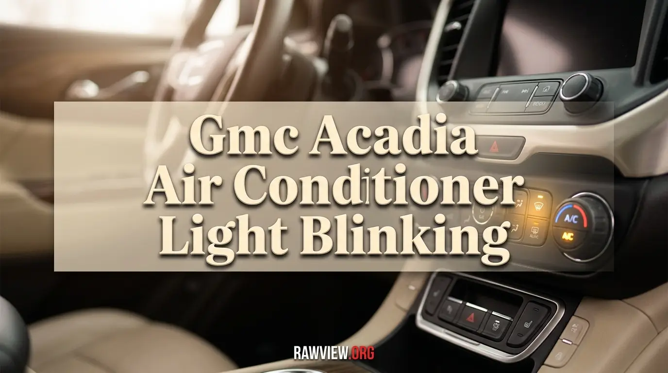 Gmc Acadia Air Conditioner Light Blinking-FI