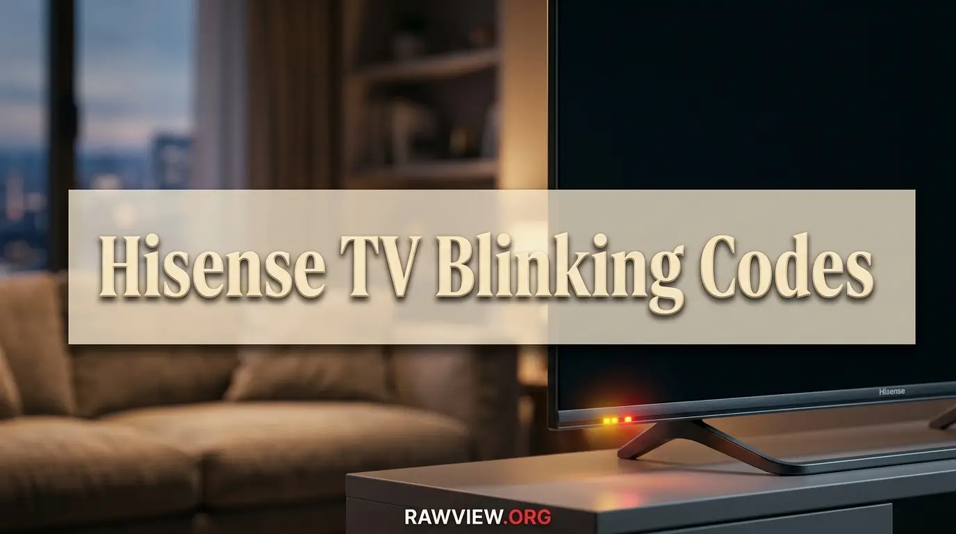 Hisense TV Blinking Codes