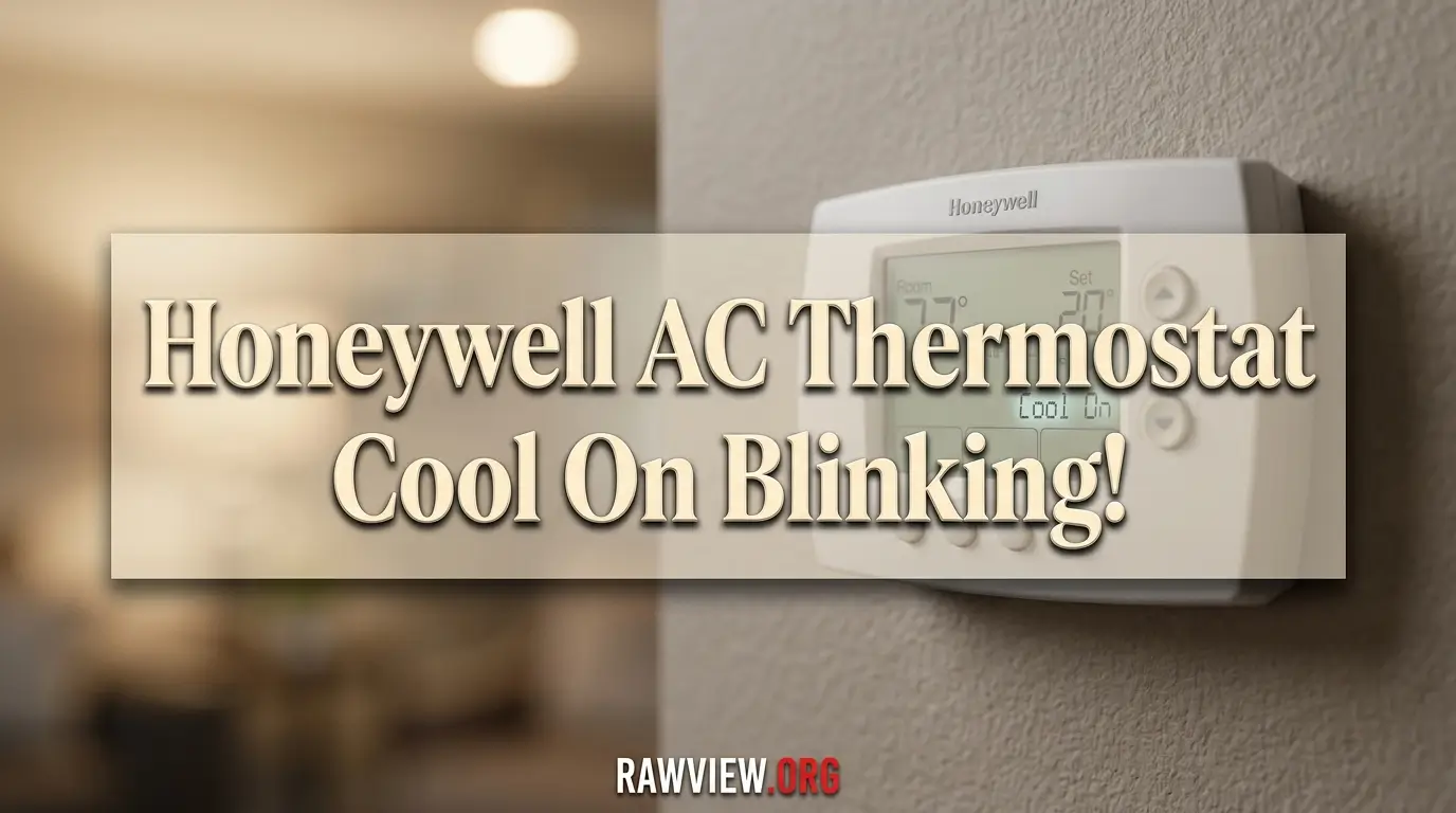 Honeywell AC Thermostat Cool On Blinking