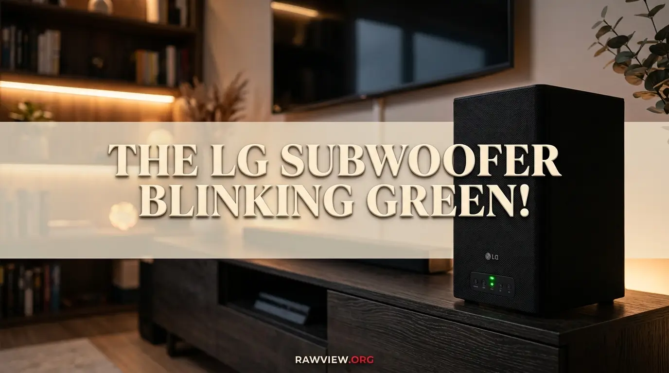 LG Subwoofer Blinking Green