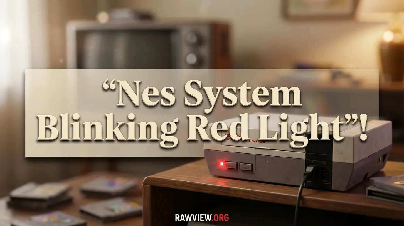 Nes System Blinking Red Light