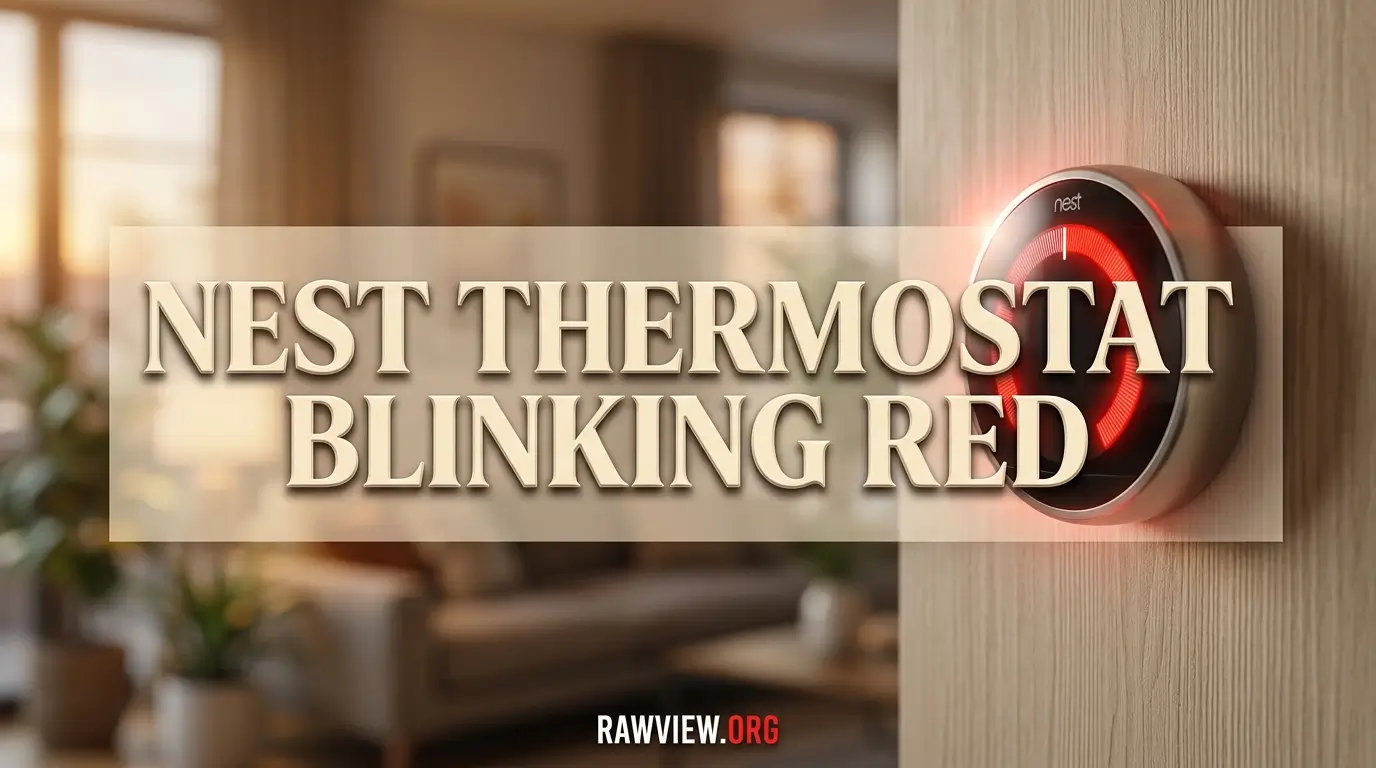 Nest Thermostat Blinking Red