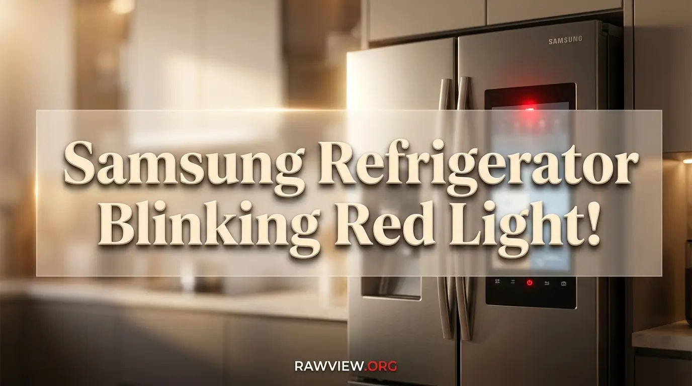 Samsung Refrigerator Blinking Red Light