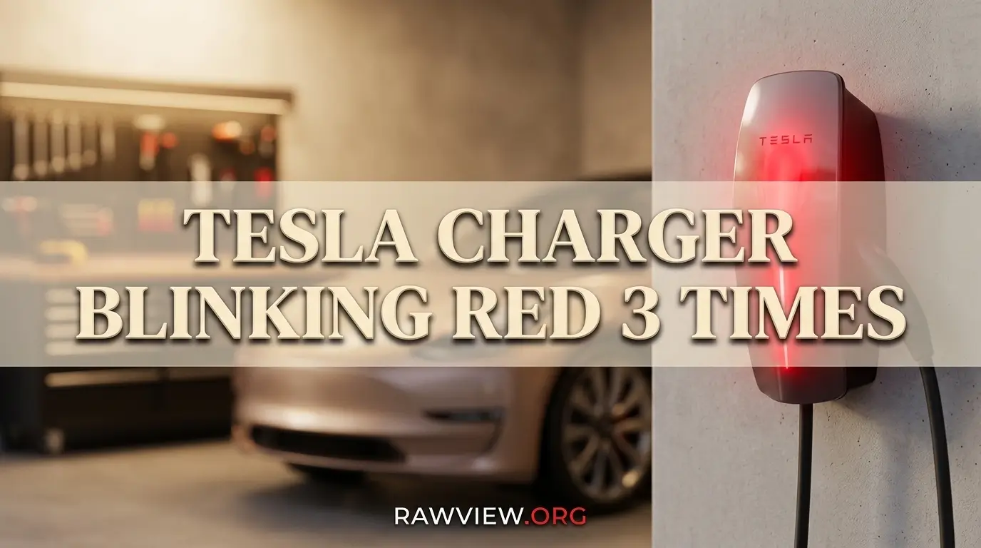 Tesla Charger Blinking Red 3 Times