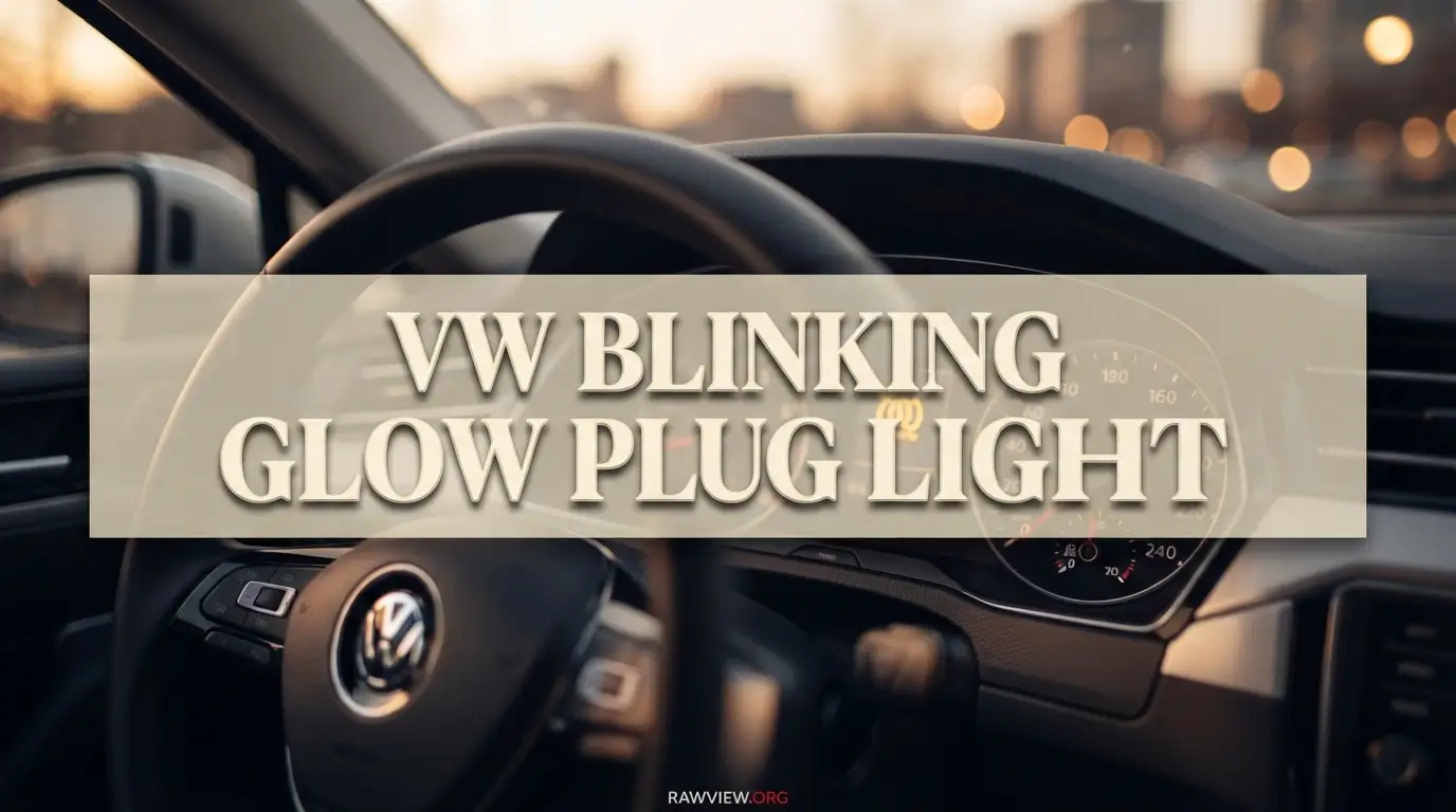 VW Blinking Glow Plug Light