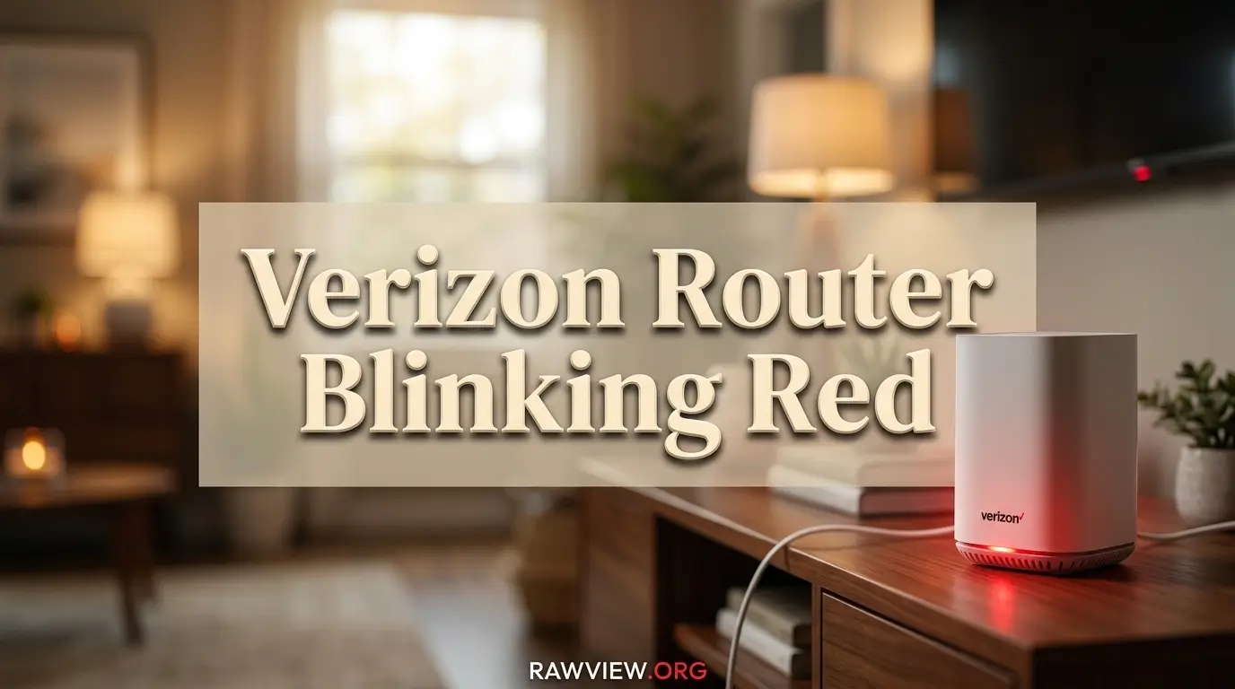 Verizon Router Blinking Red