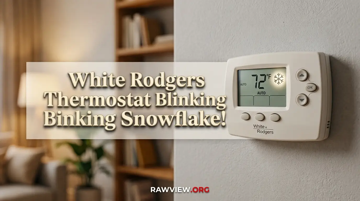 White Rodgers Thermostat Blinking Snowflake