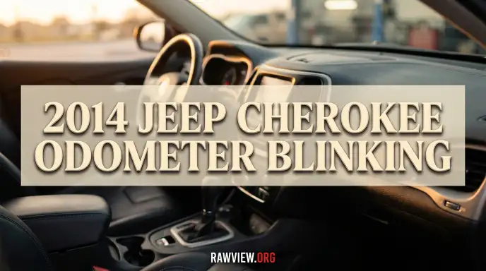 2014 Jeep Cherokee Odometer Blinking