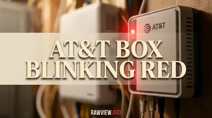 AT&T Box Blinking Red