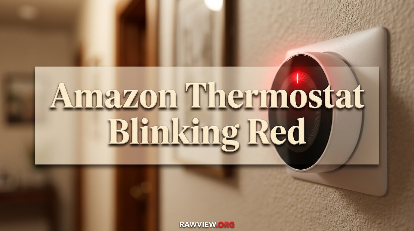 Amazon Thermostat Blinking Red