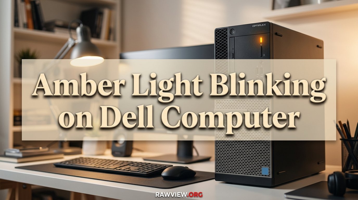 Amber Light Blinking on Dell Computer