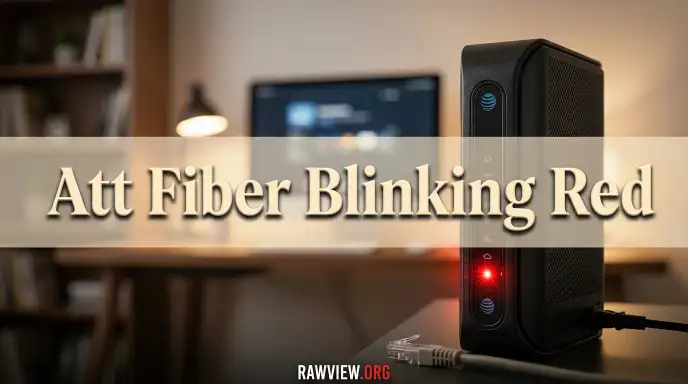 Att Fiber Blinking Red