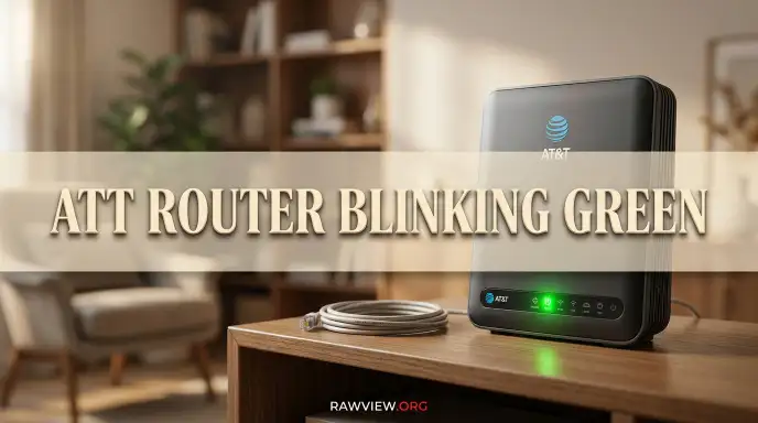 Att Router Blinking Green