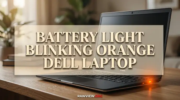 Battery Light Blinking Orange Dell Laptop