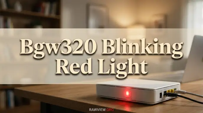 Bgw320 Blinking Red Light