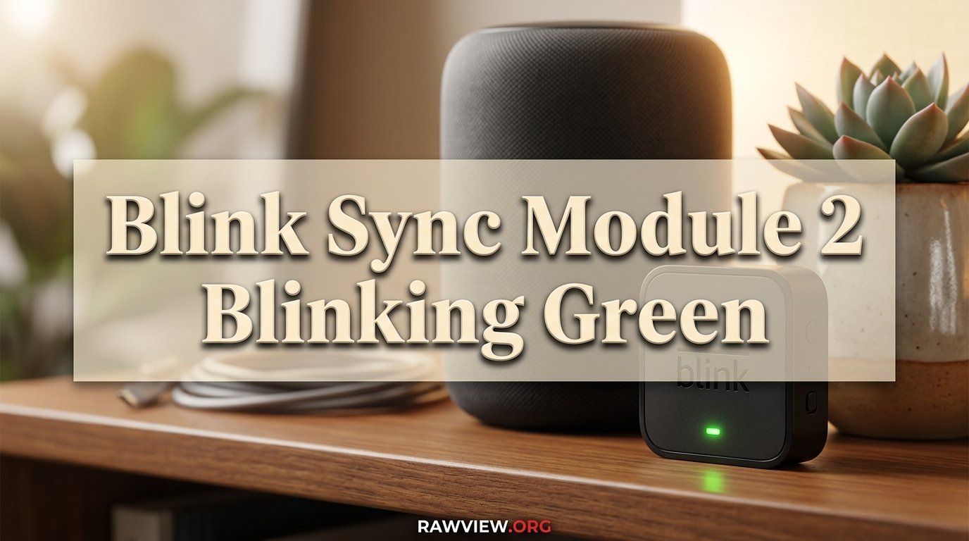 Blink Sync Module 2 Blinking Green