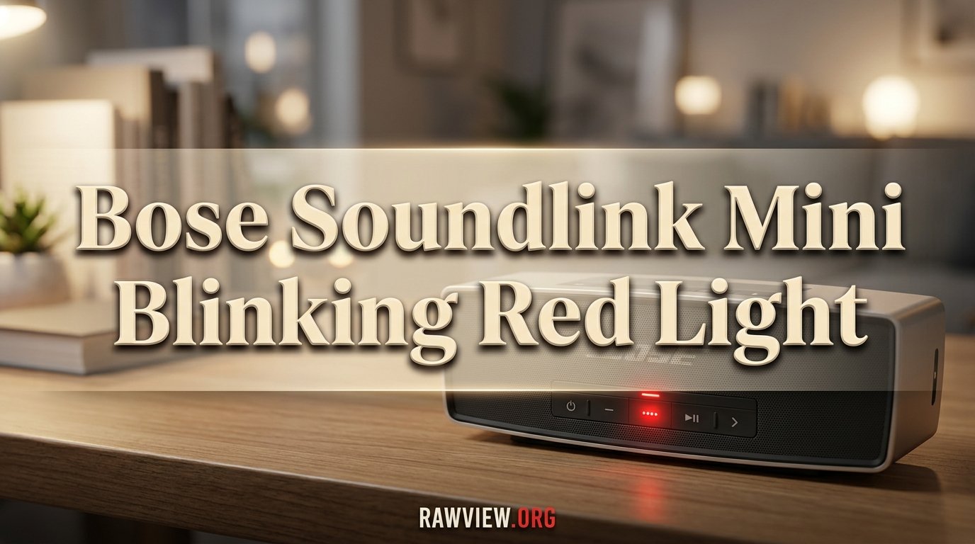Bose Soundlink Mini Blinking Red Light