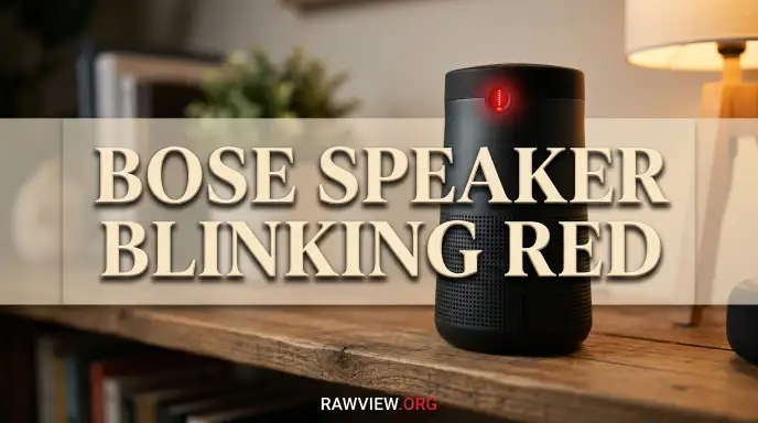 Bose Speaker Blinking Red