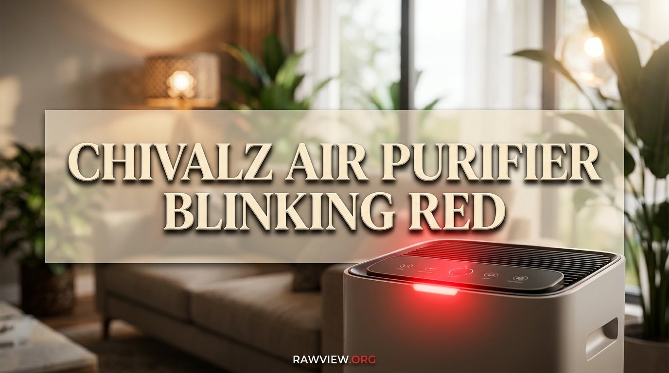 Chivalz Air Purifier Blinking Red
