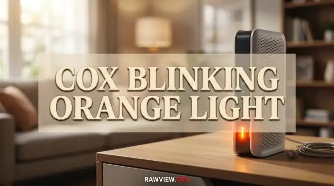 Cox Blinking Orange Light