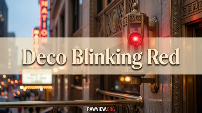 Deco Blinking Red