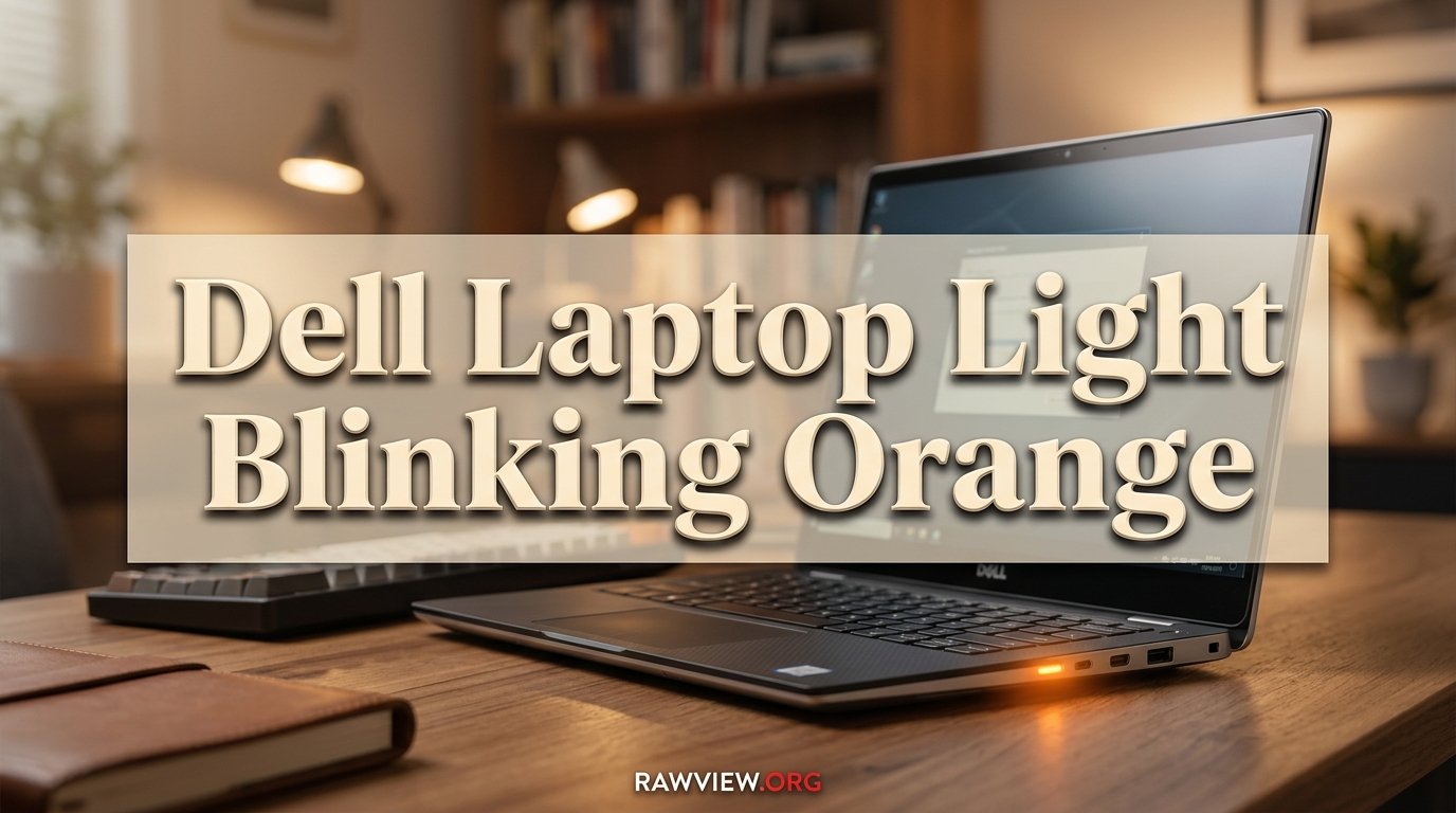 Dell Laptop Light Blinking Orange