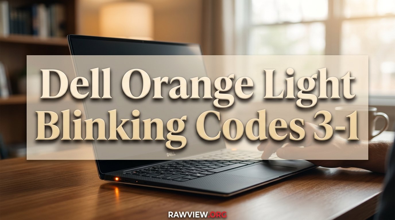 Dell Orange Light Blinking Codes 3-1