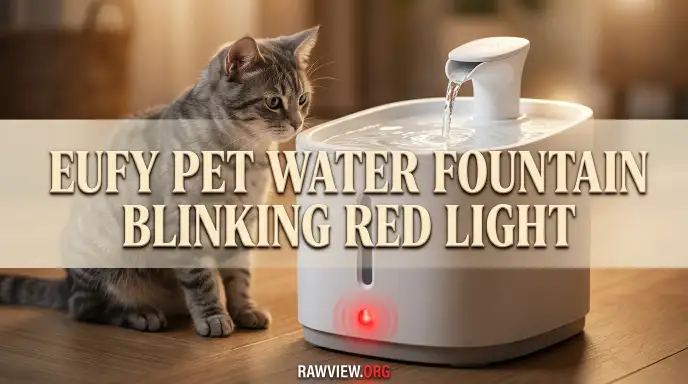 Eufy Pet Water Fountain Blinking Red Light