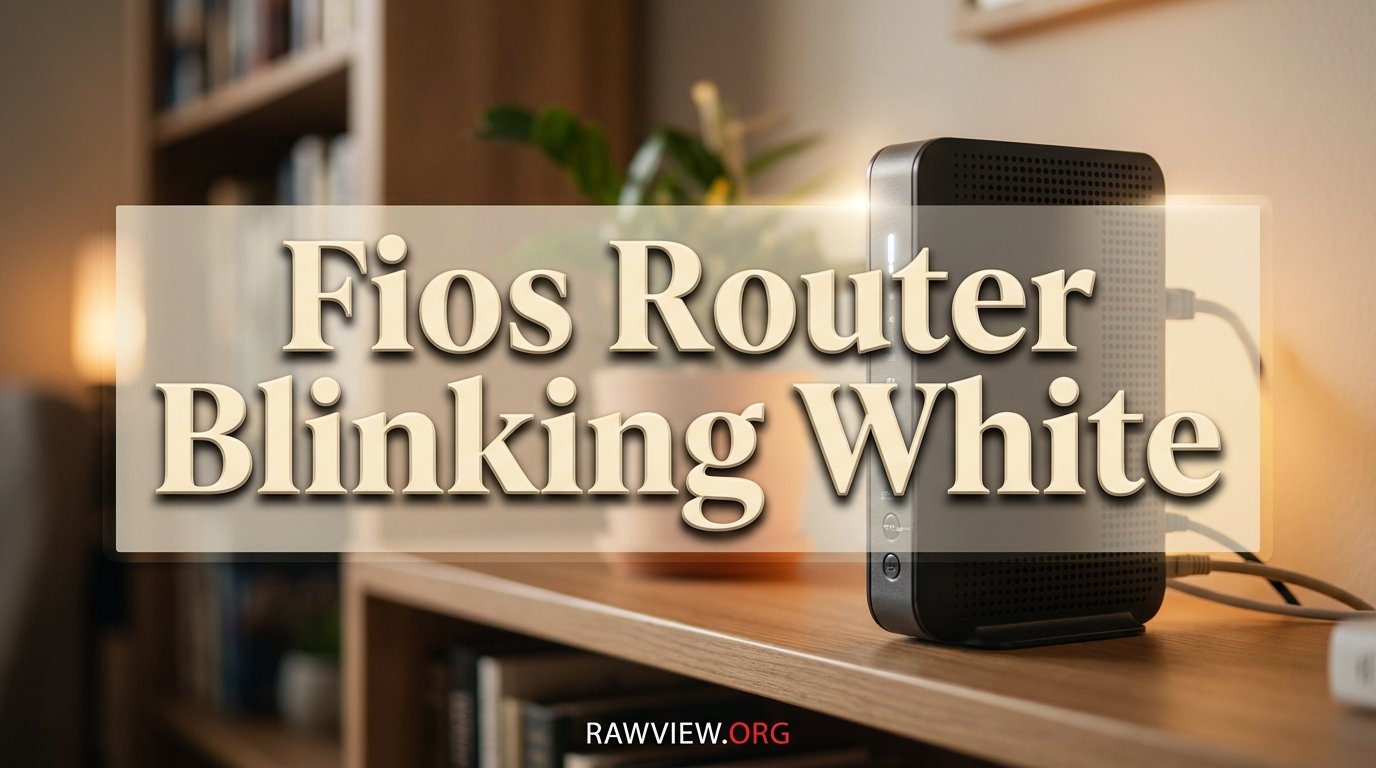 Fios Router Blinking White