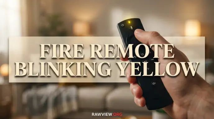 Fire Remote Blinking Yellow