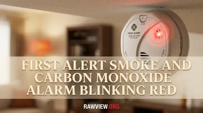 First Alert Smoke And Carbon Monoxide Alarm Blinking Red