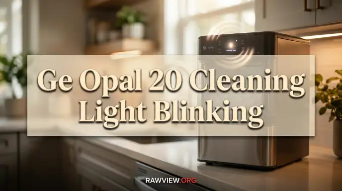 Ge Opal 20 Cleaning Light Blinking