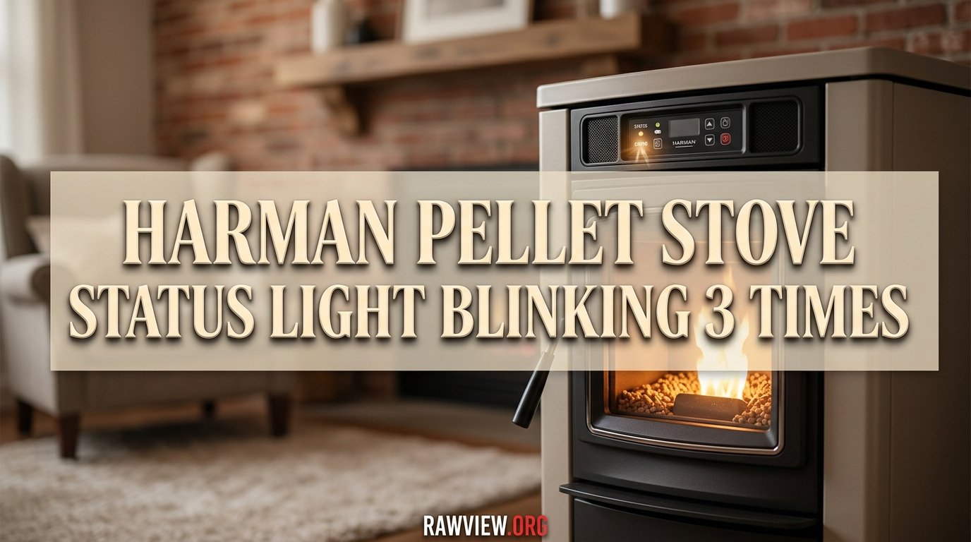 Harman Pellet Stove Status Light Blinking 3 Times